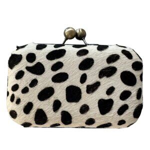 Dalmatian Print Hair-on-Hide Clutch Bag